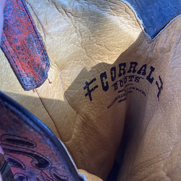 Corral Boots Beautiful Cutout Black Sequin Design Western Boho Boots - Picture 10 of 16